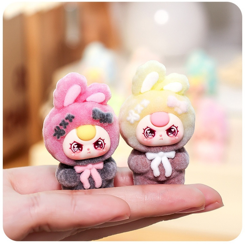 귀여운 베이비쓰리 플로킹 그라데이션 컬러 블라인드 박스 - Baby Products Wholesale 리뷰 및 가격