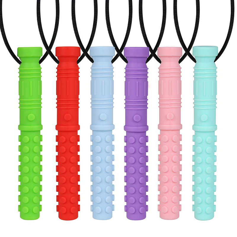 6PCS 실리콘 질감 씹는 목걸이 아기 Teether  - Baby Products You Need 리뷰 및 가격